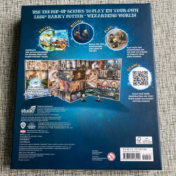 LEGO Harry Potter Wizarding Duels Potter vs Malfoy Pop Up Scenes Barely Used - Picture 2 of 12